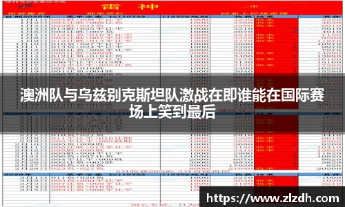 beats365澳洲队与乌兹别克斯坦队激战在即谁能在国际赛场上笑到最后